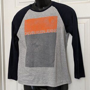 Set 3 Calvin Klein / Levi's Boy's T-Shirts Size L Gray /Black / Red